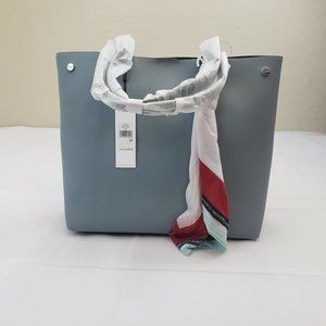 NWT Calvin Klein Large Rachel Tote Handbag Lt Blue
